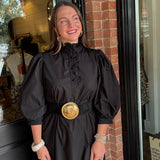 Leslie Lace Hem Midi Dress