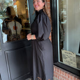 Leslie Lace Hem Midi Dress