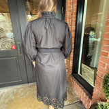 Leslie Lace Hem Midi Dress