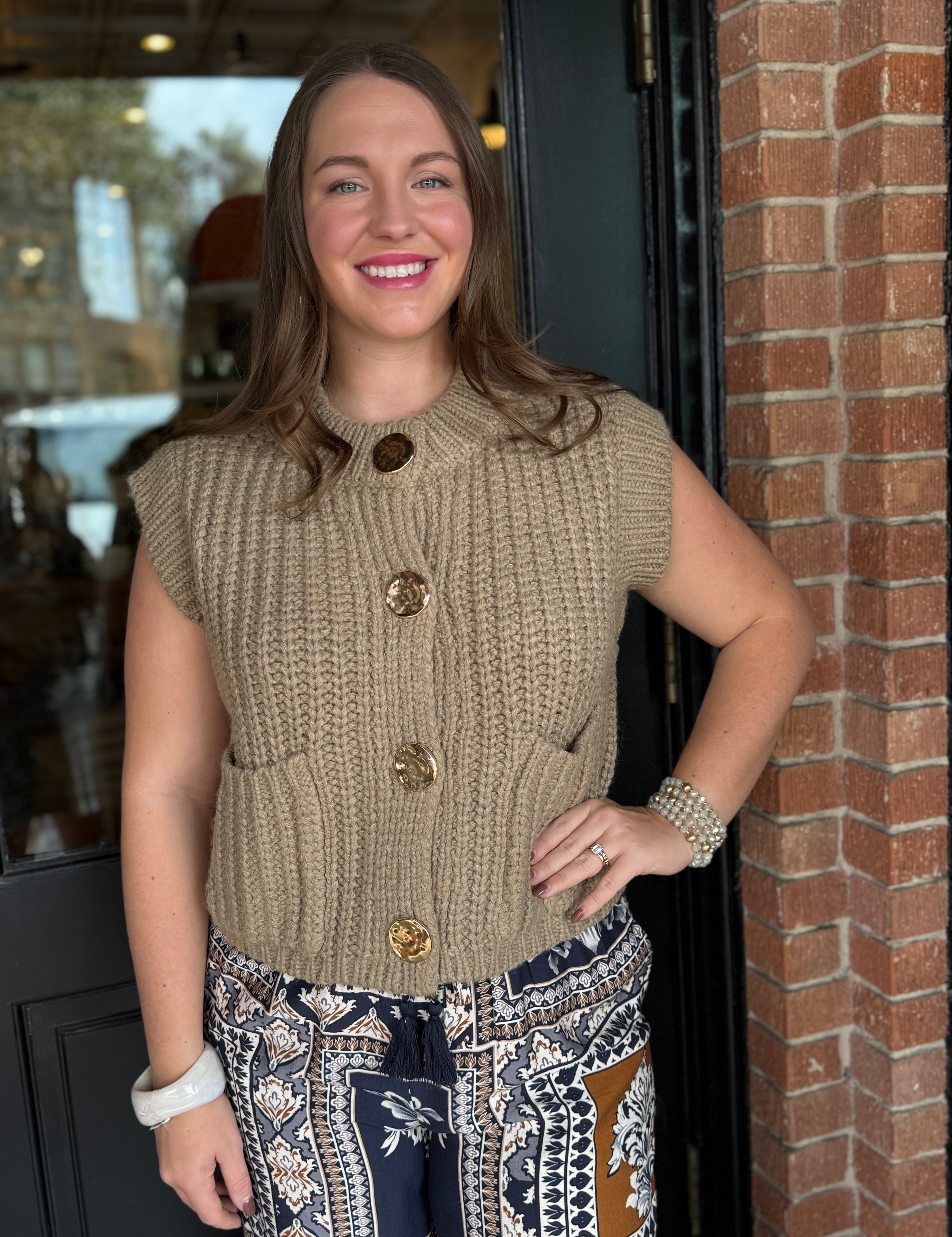 Kristine Front Button Vest