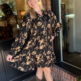 Sara Flower Print Dress