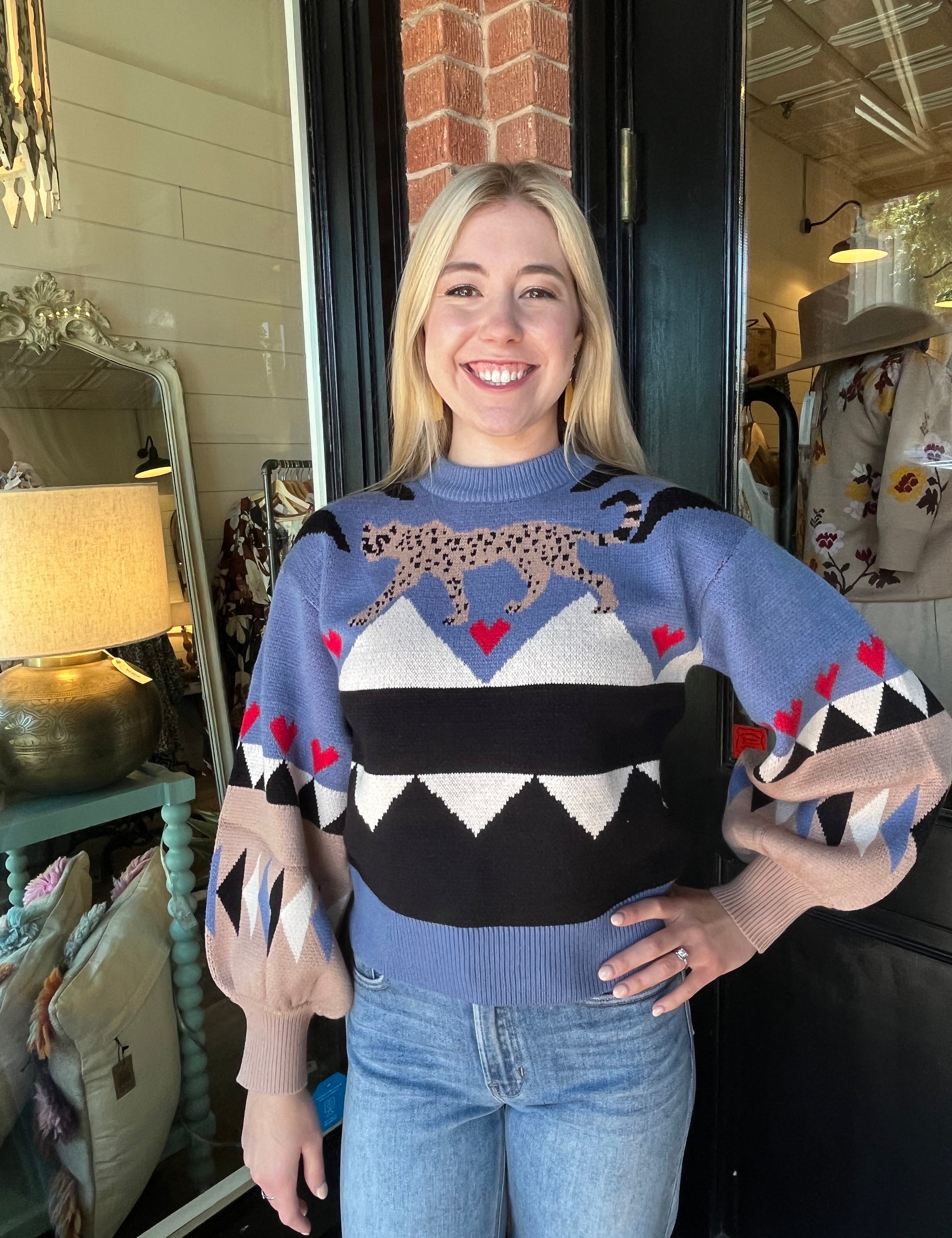 Ashley Color Block Sweater