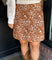 Lillian Patterned Suede Skirt