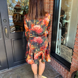 Reyna Long Sleeve Floral Mini