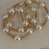 Gold & Pearl Bracelet Set of 3