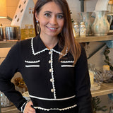 Alyssa Knit Collared Dress