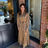Jasmine Leopard Maxi Dress