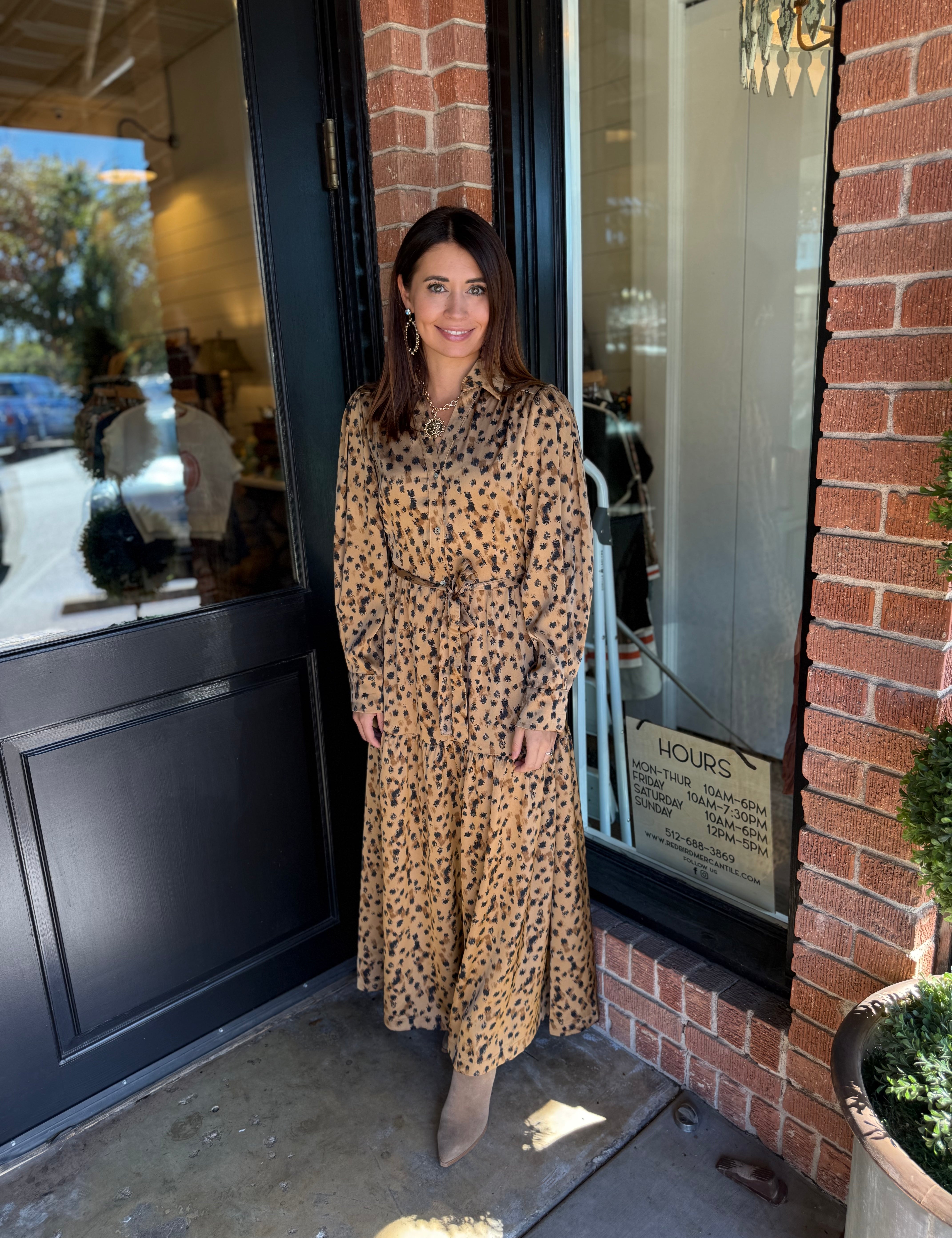 Jasmine Leopard Maxi Dress