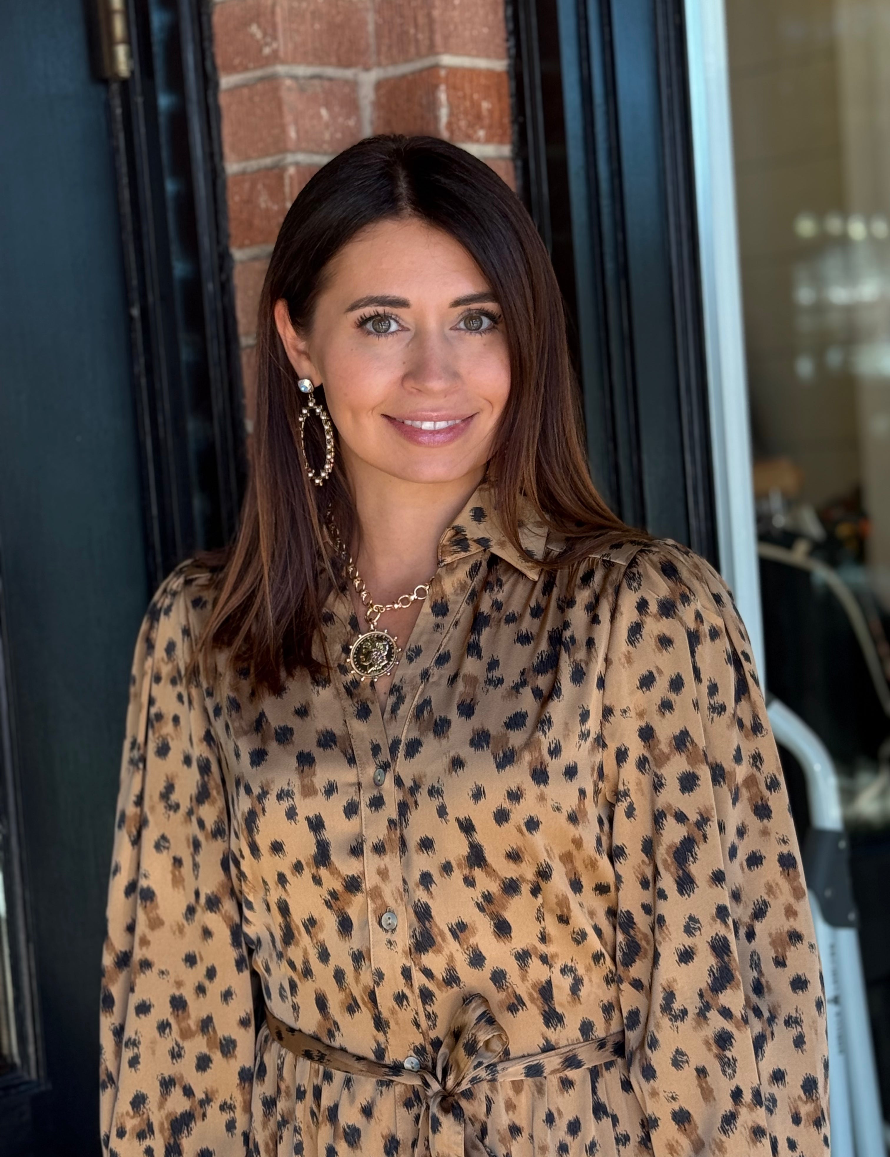 Jasmine Leopard Maxi Dress