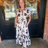 Lanette Button Midi Dress