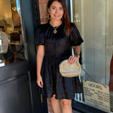 Kelli Black Mini Dress