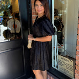 Kelli Black Mini Dress