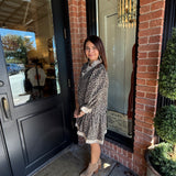 Lina Leopard Mini Dress