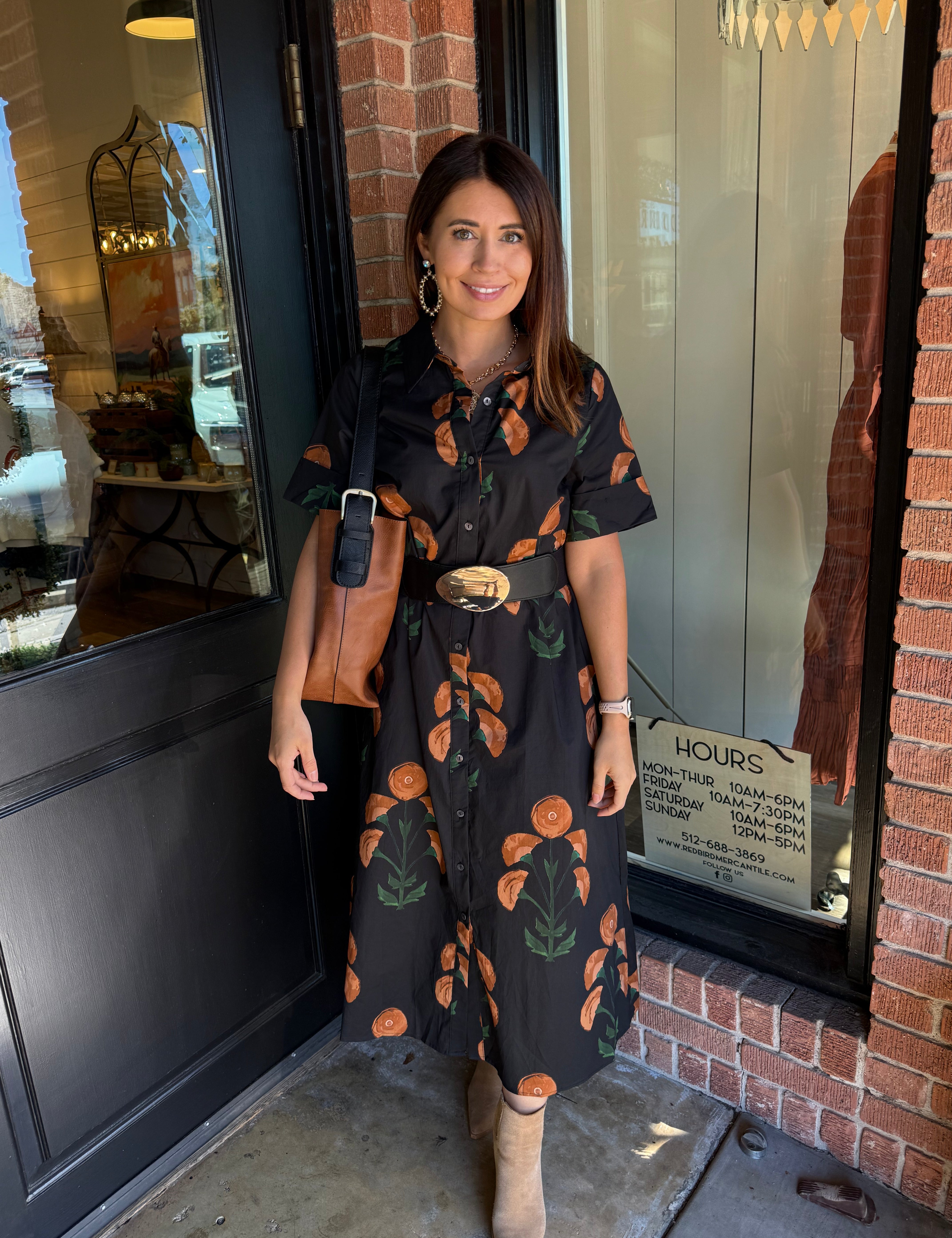 Olivia Midi Shirt Dress