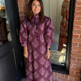 Nicky Burgundy Midi Dress