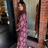 Nicky Burgundy Midi Dress