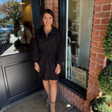 Melinda Black Knit Dress