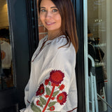 Melanie Embroidered Sleeve Top