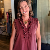 Gina Ruffle Mini Dress