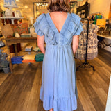 Carmen Denim Midi Dress