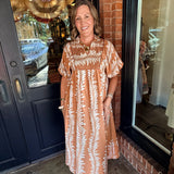 Brenda Smocked Midi Dress