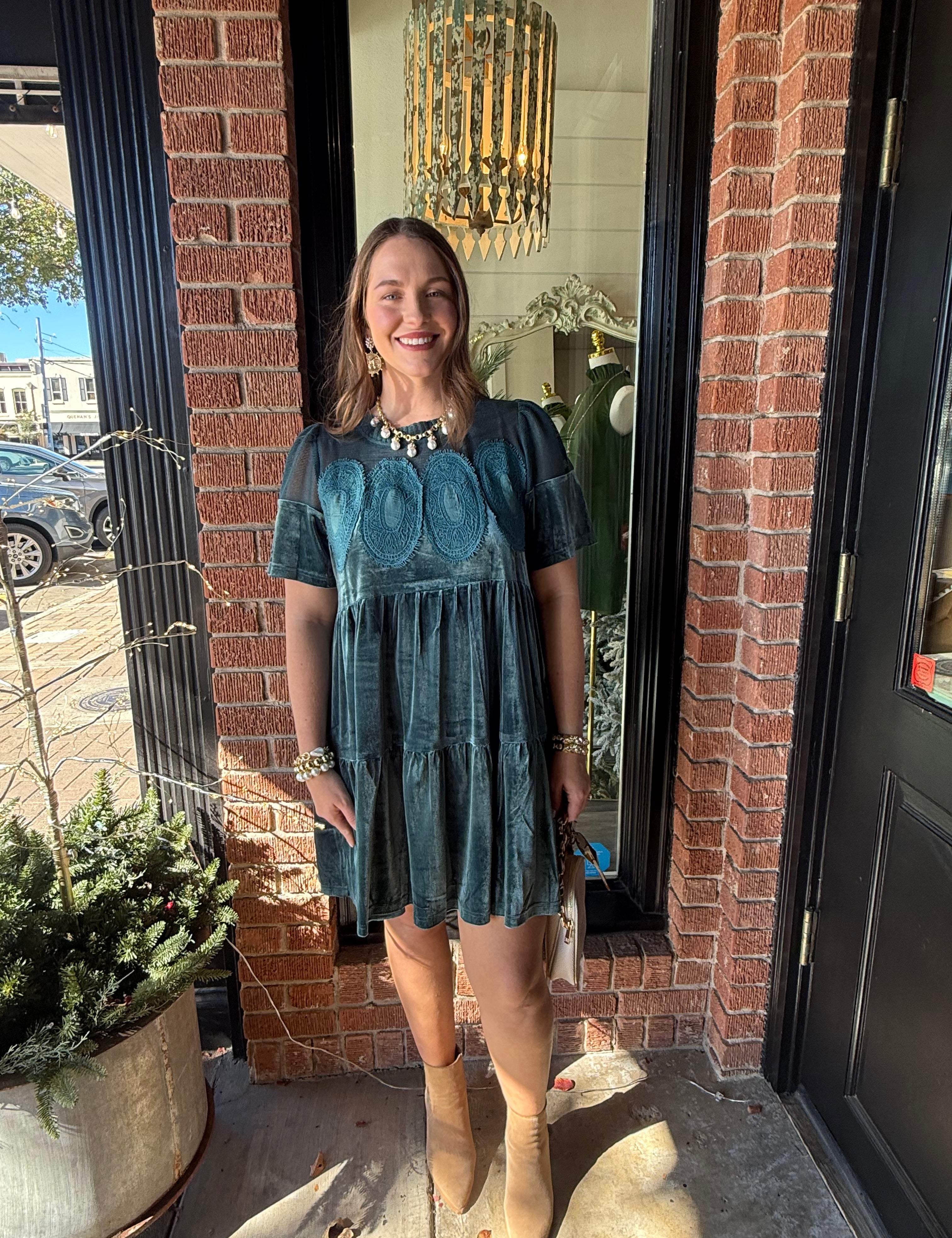 Nancy Velvet Mini Dress