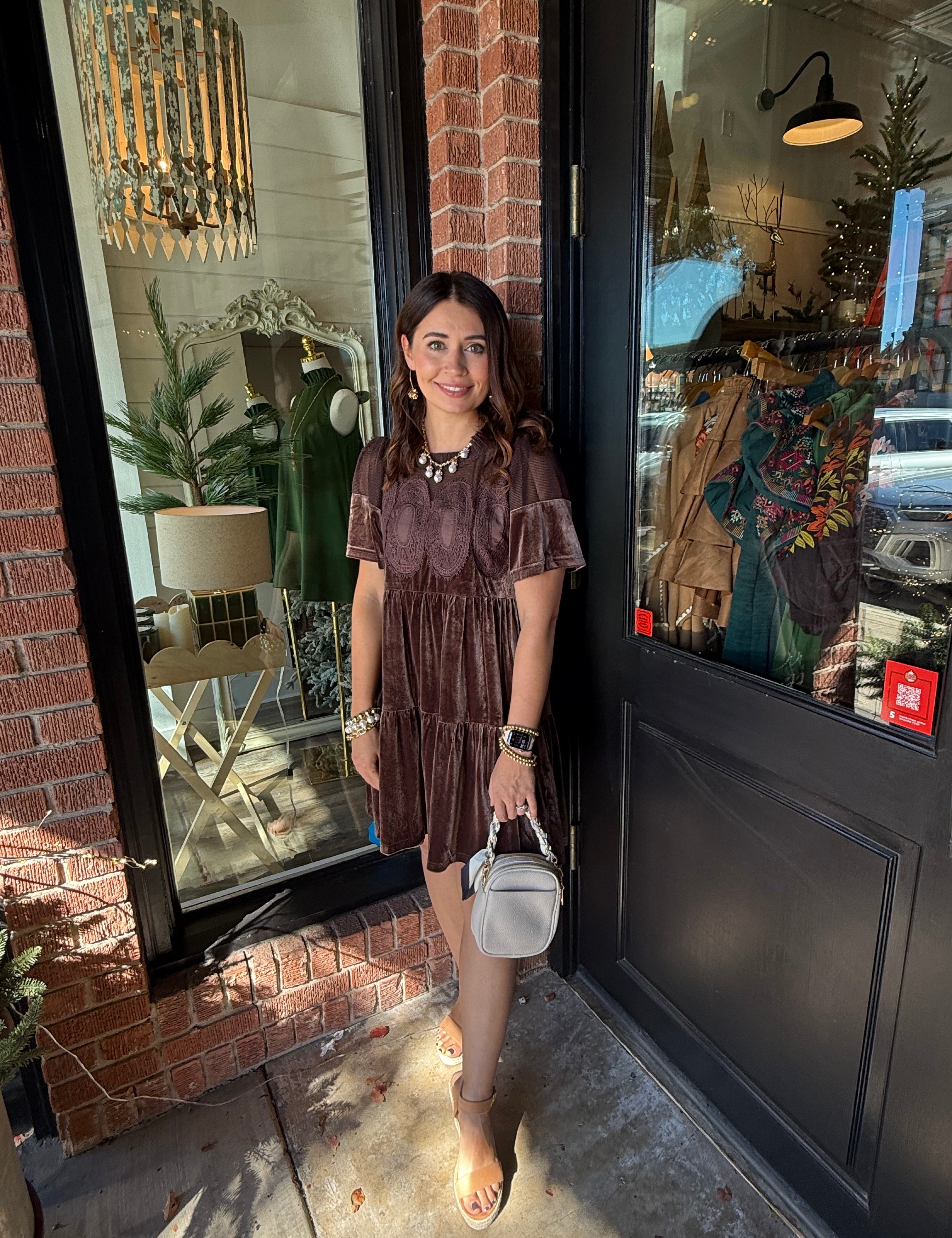 Nancy Velvet Mini Dress