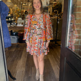 Andi Patchwork Mini Dress