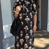 Kallie Black Midi Dress