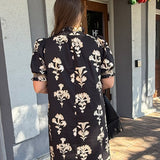 Kallie Black Midi Dress