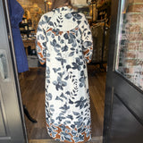 Stephanie Leaf Print Dress