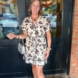 Cassie Button Shirt Dress