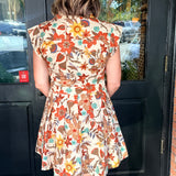 Melinda Floral Belted Mini Dress