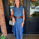 Sally Denim Shirt Midi Dress