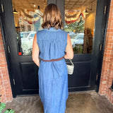 Sally Denim Shirt Midi Dress