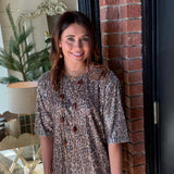 Rachel Sequin Cheetah Dress