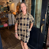Regina Printed Mini Dress