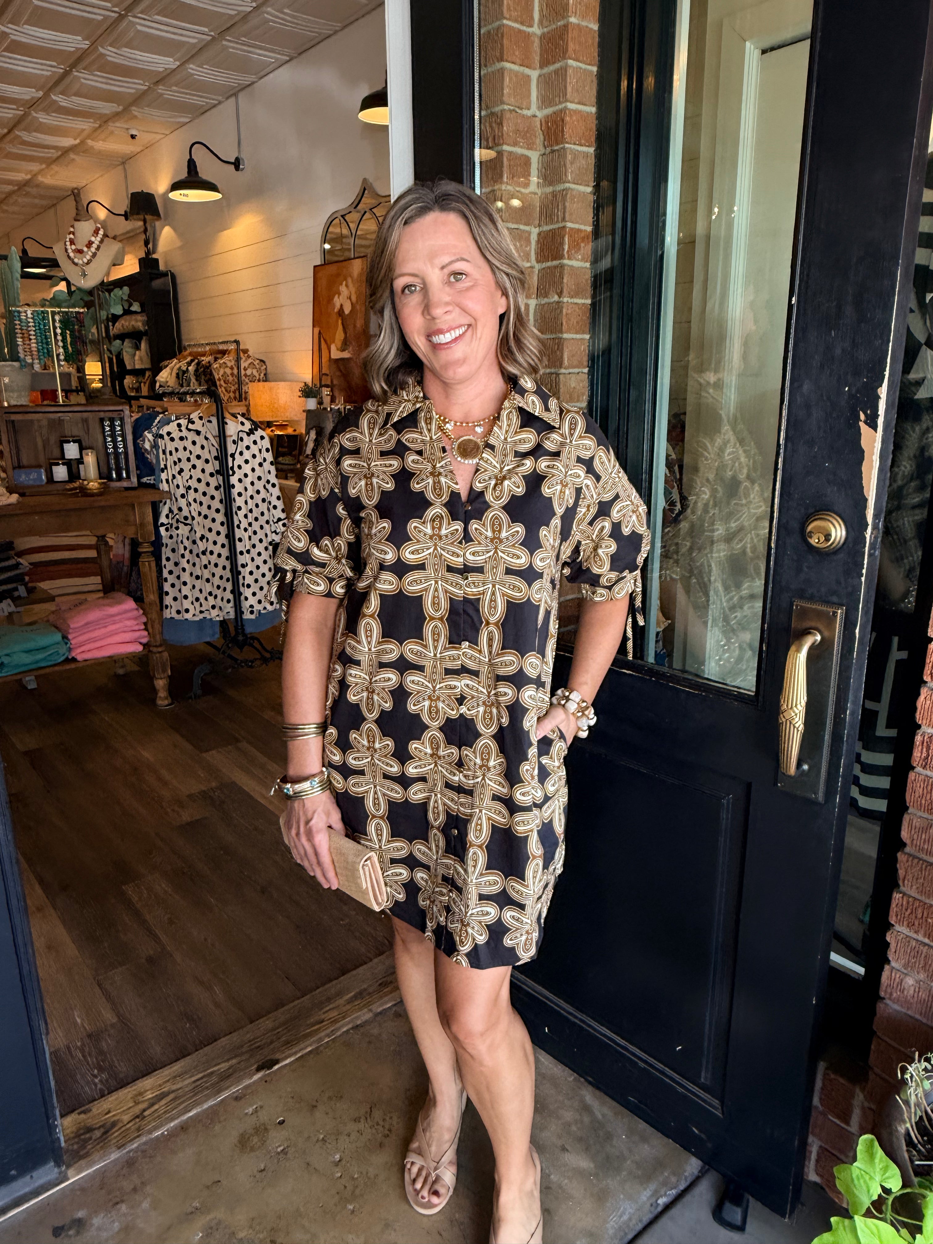 Regina Printed Mini Dress