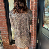 Rachel Sequin Cheetah Dress