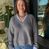 Brianna Grey Sweater