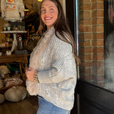 Shelley Fur Trim Cardigan