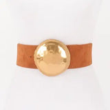 Large Buckle Stretch Belt