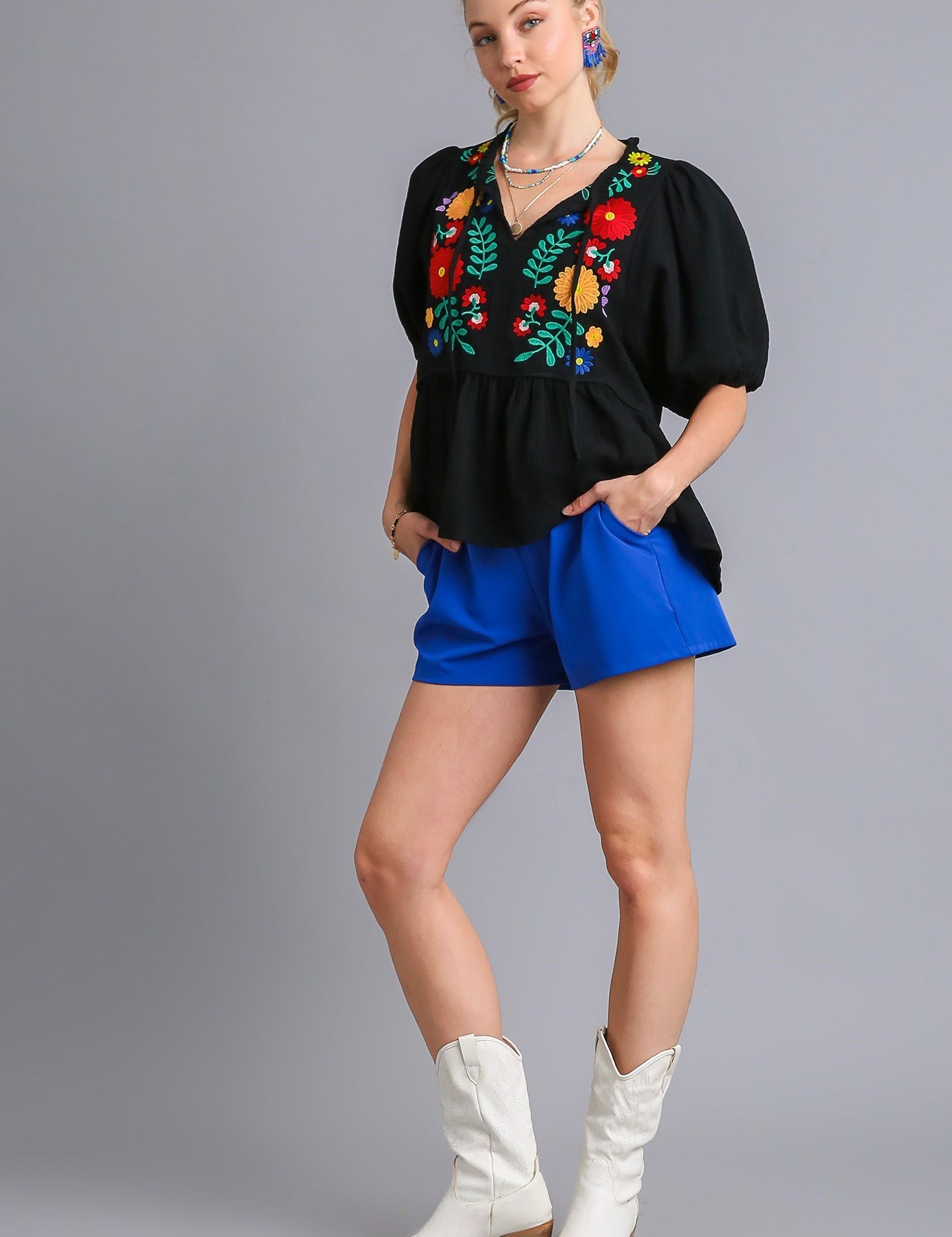 Blakely Floral Embroidered Top