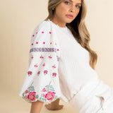Ila Embroidered Top