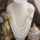 Multi Strand Beads with Horse Bit