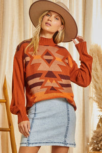Amber Aztec Sweater