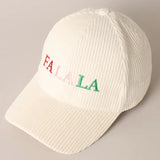 FALALA Embroidery Corduroy Cap
