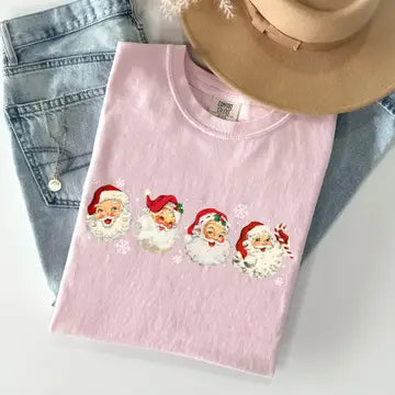 4 In A Row Vintage Santa T-shirt