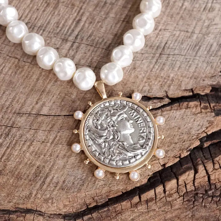 Pearl & Coin Necklace