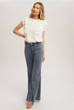 Load image into Gallery viewer, Madalynn Eyelet Ruffle Top
